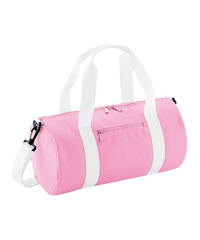BagBase Mini Barrel Bag - Black/Black