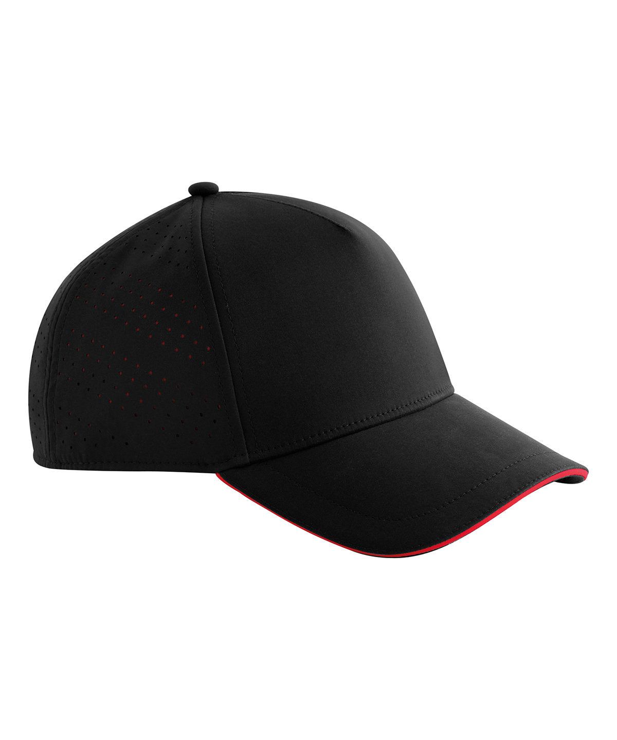 Beechfield Accelerate Cap - Black/Red