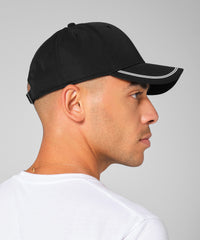 Beechfield Match Day Cap - Black/Kelly Green