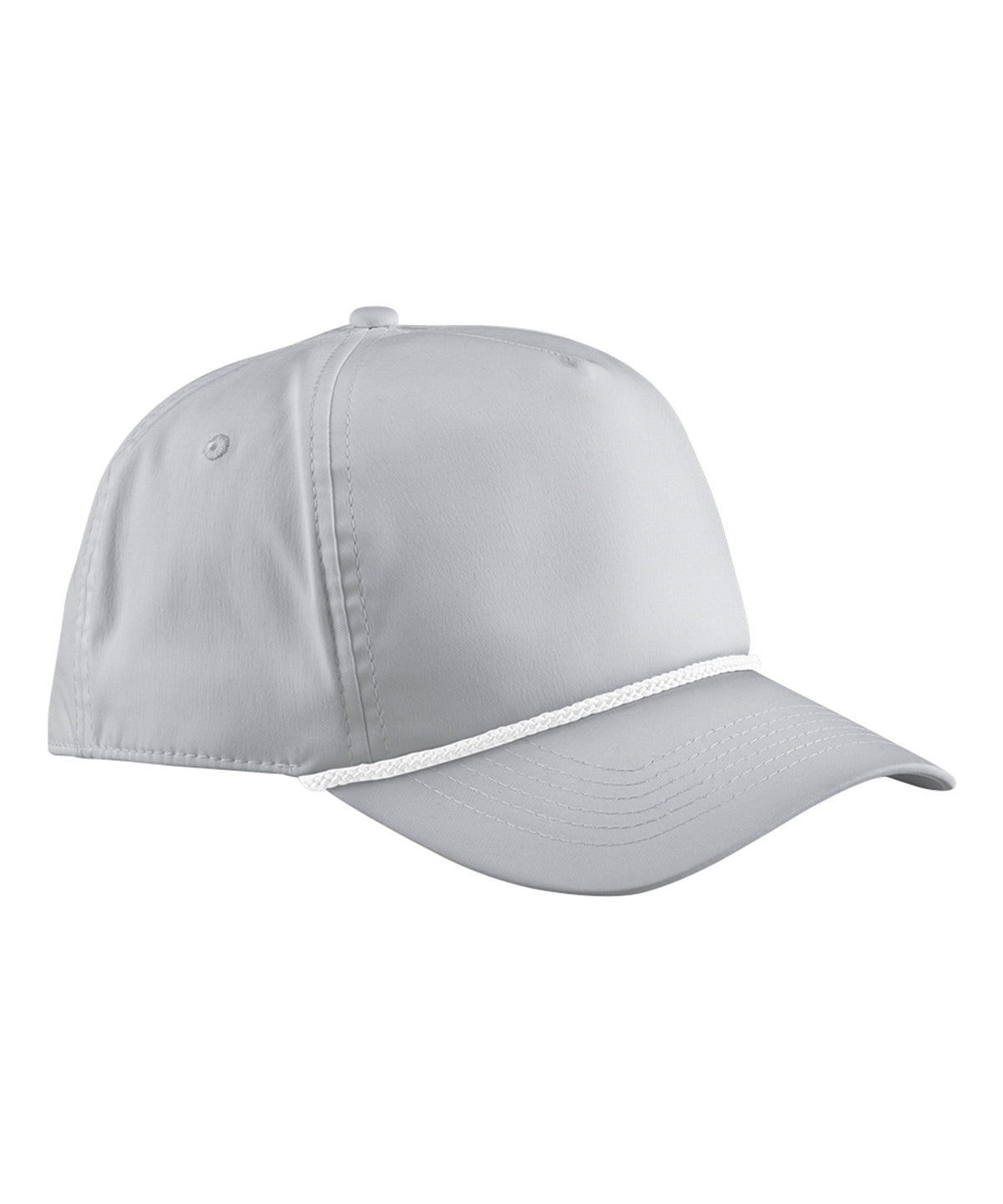 Beechfield Rope Detail Golf Cap - Light Grey/White