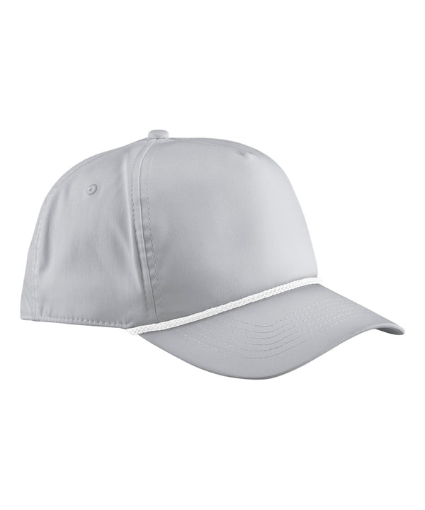 Beechfield Rope Detail Golf Cap - Light Grey/White