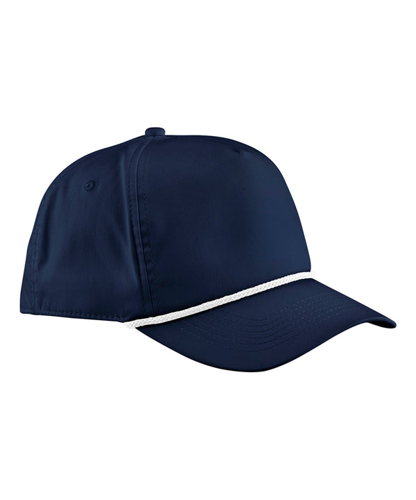 Beechfield Rope Detail Golf Cap - Navy/White