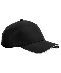 Beechfield Team Sports-tech Cap - Black/White
