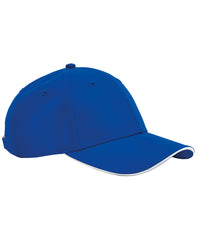 Beechfield Team Sports-tech Cap - Bright Royal/White