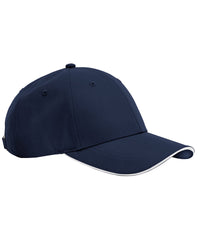 Beechfield Team Sports-tech Cap - French Navy/White
