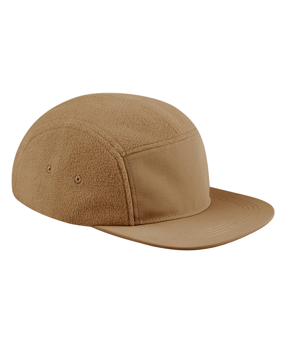 Beechfield Recycled Fleece Outdoor Camper Cap - Biscuit