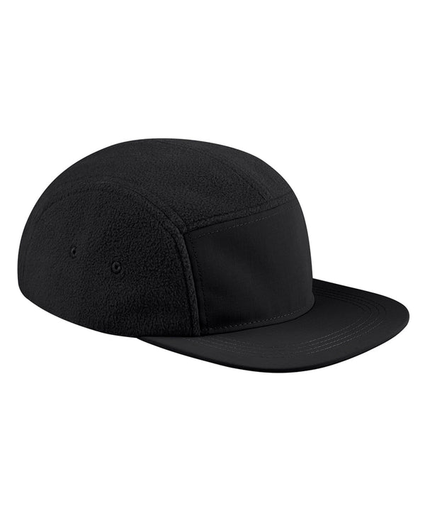 Beechfield Recycled Fleece Outdoor Camper Cap - Black