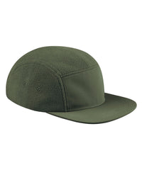Beechfield Recycled Fleece Outdoor Camper Cap - Olive Green
