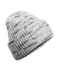 Beechfield Chunky Knit Reverse Patch Beanie - Cloudy Haze