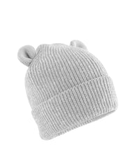 Beechfield Organic Baby Bear Beanie - Cloud Grey