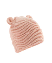 Beechfield Organic Baby Bear Beanie - Peach