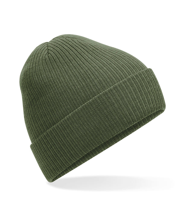 Beechfield Polylana® Ribbed Beanie - Olive Green