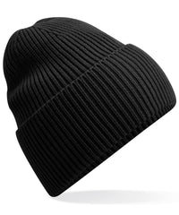 Beechfield Oversized Cuffed Beanie - Black
