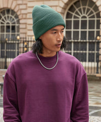 Beechfield Oversized Cuffed Beanie - Black