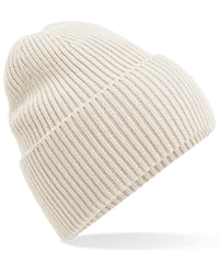 Beechfield Oversized Cuffed Beanie - Oatmeal