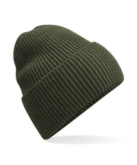 Beechfield Oversized Cuffed Beanie - Olive Green