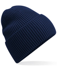 Beechfield Oversized Cuffed Beanie - Oxford Navy