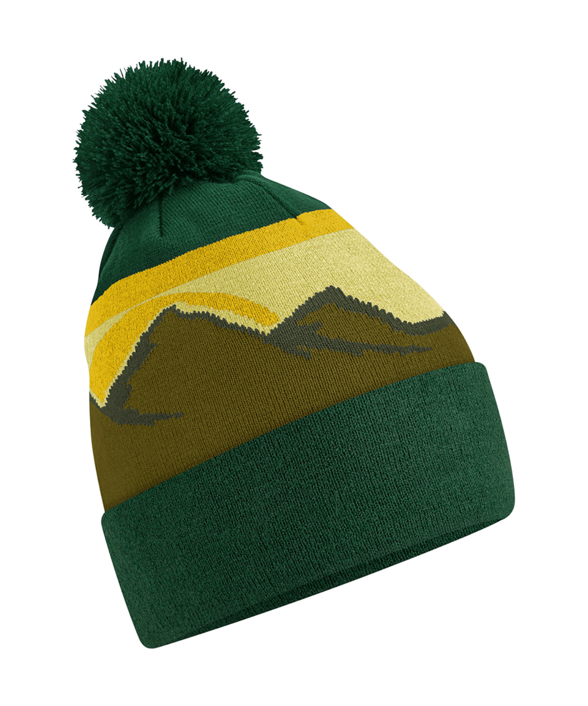 Beechfield Mountain Peaks Pom Pom Beanie - Alpine Peaks