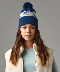 Beechfield Mountain Peaks Pom Pom Beanie - Alpine Peaks