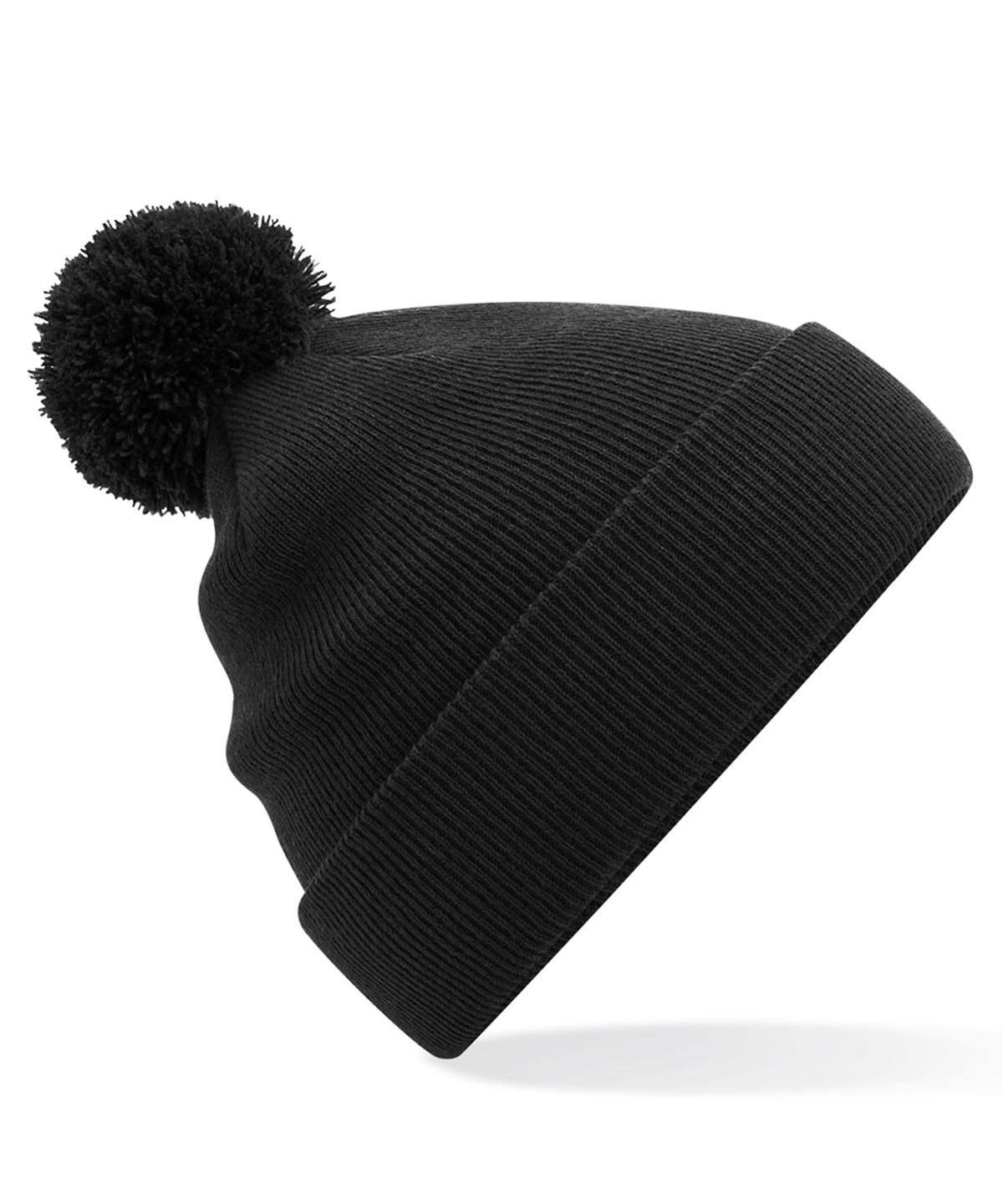 Beechfield Junior Original Pom Pom Beanie - Black