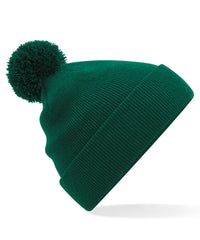 Beechfield Junior Original Pom Pom Beanie - Bottle Green