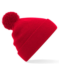 Beechfield Junior Original Pom Pom Beanie - Classic Red