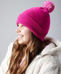Beechfield Junior Snowstar® Beanie - Bright Red/Off White
