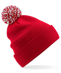 Beechfield Recycled Snowstar® Beanie - Classic Red/White
