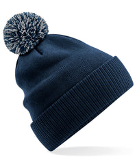 Beechfield Recycled Snowstar® Beanie - French Navy/Light Grey