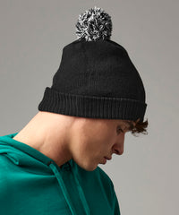 Beechfield Recycled Snowstar® Beanie - Black/White