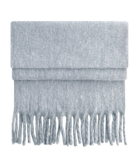 Beechfield Fluffy Scarf - Heather Grey