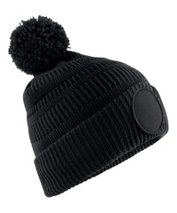 Beechfield Fan Patch Beanie - Black