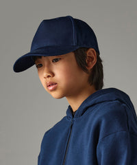 Beechfield Junior Organic Cotton 5-panel Cap - Black