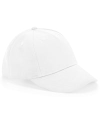 Beechfield Junior Organic Cotton 5-panel Cap - White