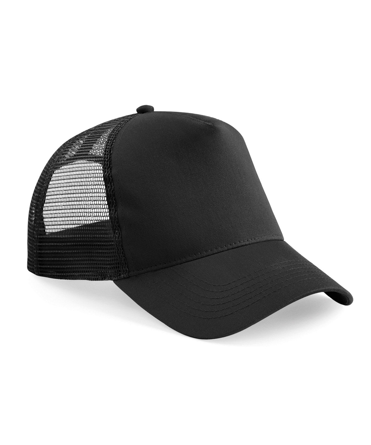 Beechfield Junior Snapback Trucker - Black/Black