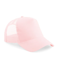 Beechfield Junior Snapback Trucker - Pastel Pink/Pastel Pink