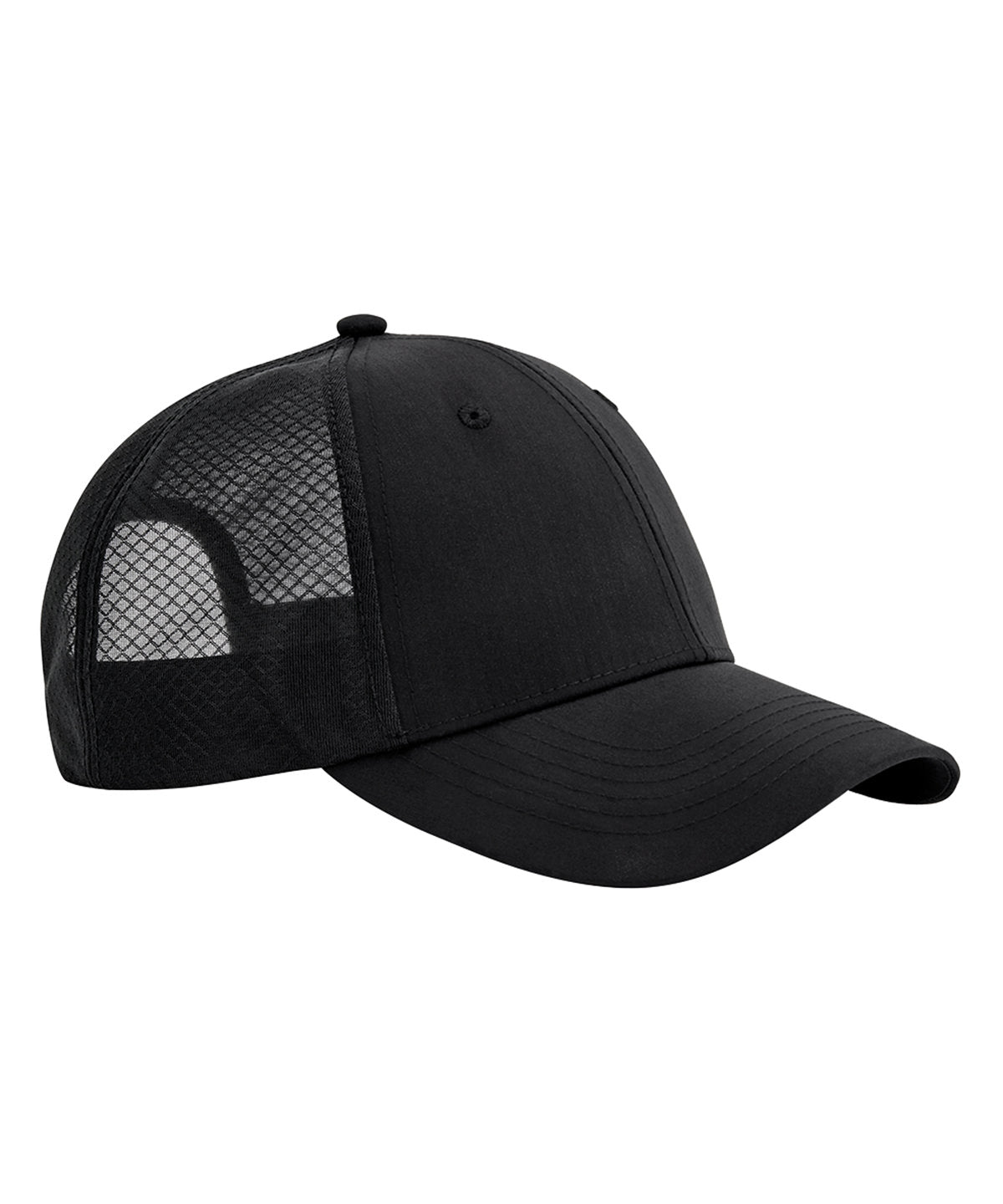 Beechfield Technical Mesh Trucker - Black/Black
