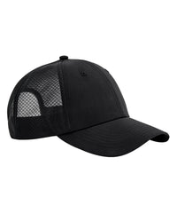 Beechfield Technical Mesh Trucker - Black/Black