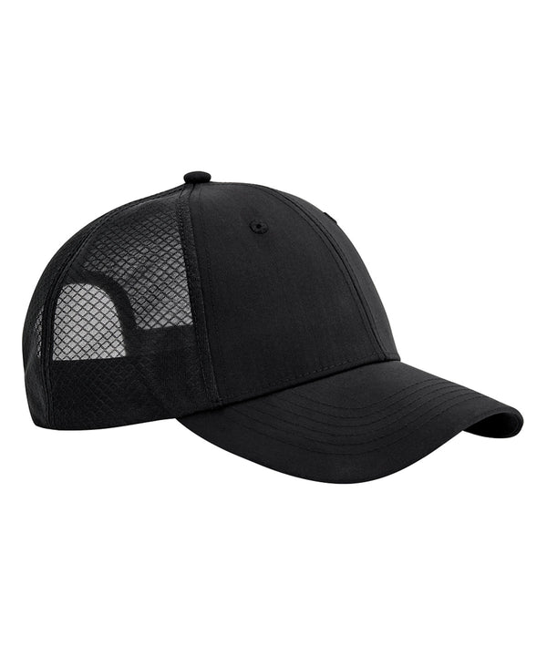 Beechfield Technical Mesh Trucker - Black/Black