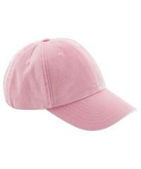 Beechfield Junior Low-profile Vintage Cap - Vintage Dusky Pink
