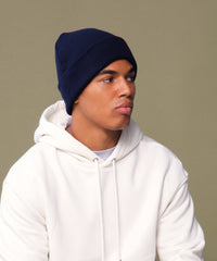 Beechfield Organic Cotton Original Cuffed Beanie - Black