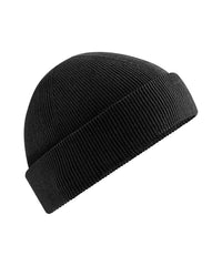 Beechfield Organic Cotton Fisherman Beanie - Black