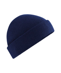 Beechfield Organic Cotton Fisherman Beanie - Oxford Navy