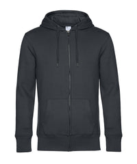B&C Collection B&c KING Zipped Hood - Asphalt*