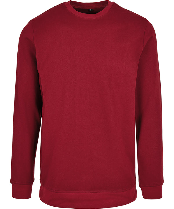 Build Your Brand Basic Crew Neck - Burgundy