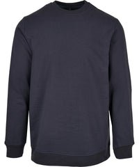 Build Your Brand Basic Crew Neck - Navy