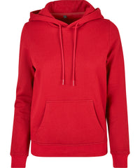 Build Your Brand Women's Basic Hoodie - City Red