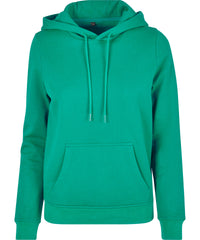 Build Your Brand Women's Basic Hoodie - Grass Green