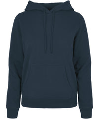 Build Your Brand Women's Basic Hoodie - Navy