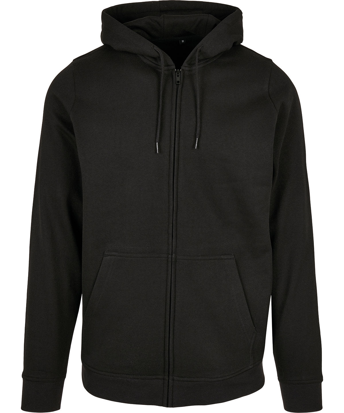 Build Your Brand Basic Zip Hoodie - Black